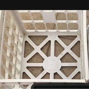 Frem White File Storage Crate
